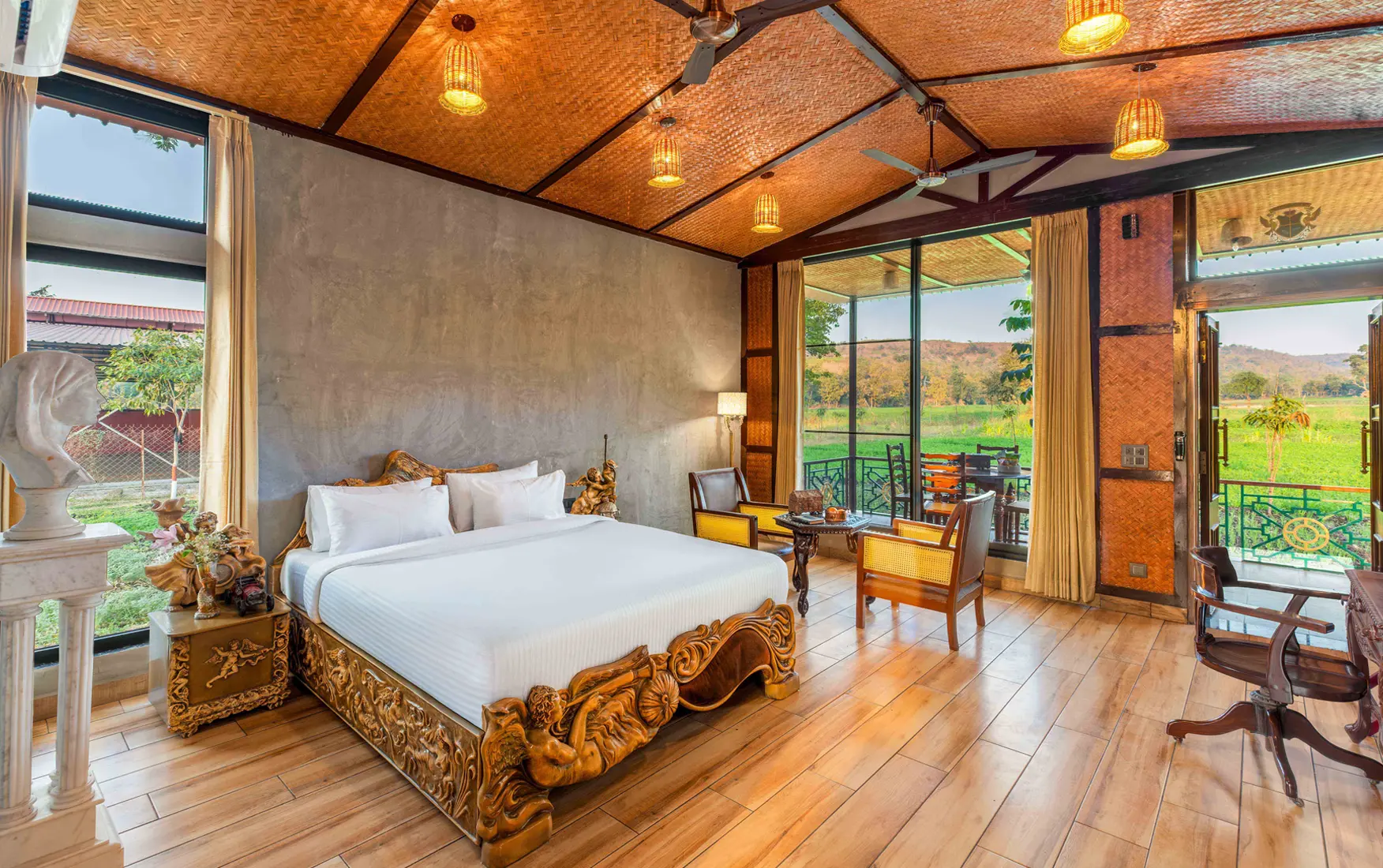 Royal heritage room with antique furniture